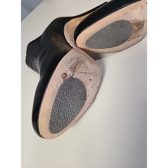 VIA SPIGA Vero Stiletto High Heel 4" Black Leather Ankle Boot Bootie Size 9 - Picture 10 of 10